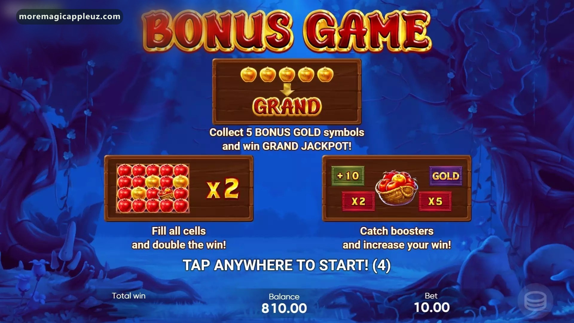 More Magic Apple booster qatori: Plus, Multiplier va Gold belgilari Hold and Win tepasida